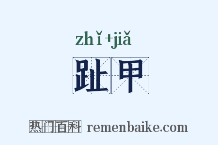 趾甲是什么意思的图片